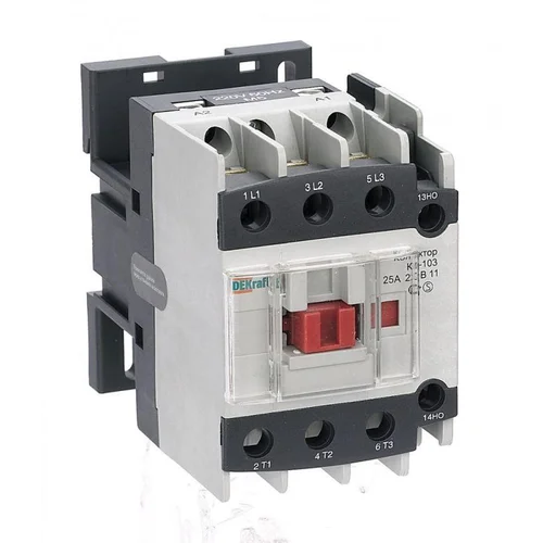 Контактор КМ-103 25А кат. 220В AC 1НО+1НЗ AC-3 DEKraft 22118DEK