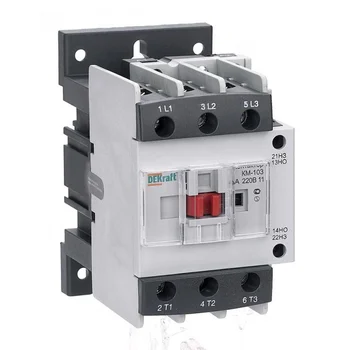 Контактор КМ-103 40А кат. 380В AC 1НО+1НЗ AC-3 DEKraft 22129DEK