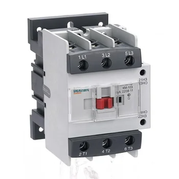 Контактор КМ-103 95А кат. 220В AC 1НО+1НЗ AC-3 DEKraft 22148DEK