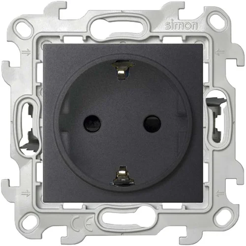 Розетка 1-м СП Simon 24 16А IP20 2P+E Push&Go защ. шторки механизм графит Simon 2420432-038 Розетка 1-м СП Simon 24 16А IP20 2P+E Push&Go защ. шторки механизм графит Simon 2420432-038