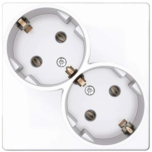 Розетка 2-м СП Simon 24 16А IP20 2х2P+E Schuko без защ. шторок механизм бел. Simon 2450459-030 Розетка 2-м СП Simon 24 16А IP20 2х2P+E Schuko без защ. шторок механизм бел. Simon 2450459-030