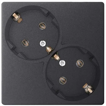 Розетка 2-м СП Simon 24 16А IP20 2х2P+E Schuko без защ. шторок механизм графит Simon 2450459-038 Розетка 2-м СП Simon 24 16А IP20 2х2P+E Schuko без защ. шторок механизм графит Simon 2450459-038