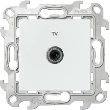 Розетка телевизионная одиночная TV СП Simon 24 IP20 механизм бел. Simon 2450477-030 Розетка телевизионная одиночная TV СП Simon 24 IP20 механизм бел. Simon 2450477-030