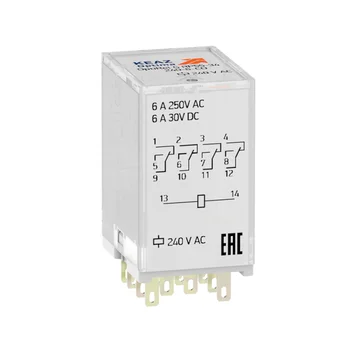 Реле промежуточное OptiRel G RP55-34-24D-6-CO КЭАЗ 281125 Реле промежуточное OptiRel G RP55-34-24D-6-CO КЭАЗ 281125