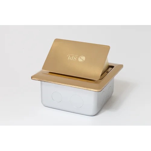 Люк на 2 поста (45х45), латунь, с металлической коробкой, IP44 Люк на 2 поста (45х45), латунь, с металлической коробкой, IP44