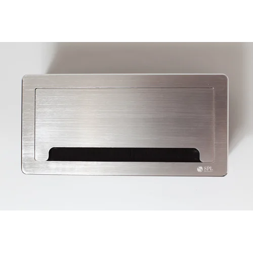 Люк настольный на 4 поста (45х45), металл, серебро, IP20