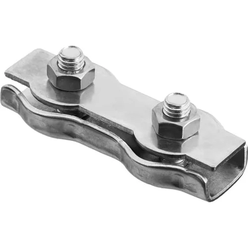 Зажим-трос двойной 8мм ЗУБР Зажим-трос двойной 8мм ЗУБР