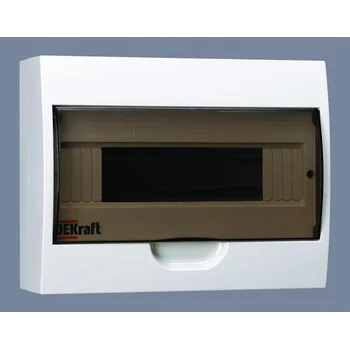 Корпус навесной ЩРН-П-12 12мод. IP41 пластик. DEKraft 31011DEK Корпус навесной ЩРН-П-12 12мод. IP41 пластик. DEKraft 31011DEK