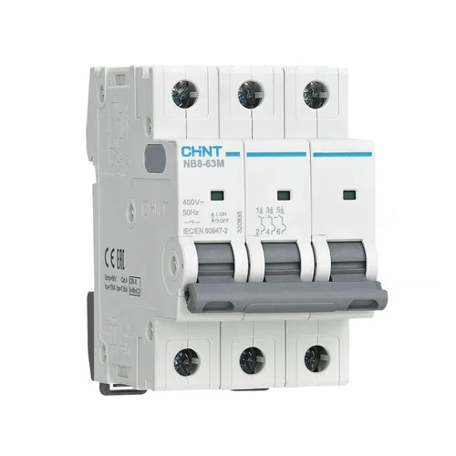 Выключатель автоматический модульный 3п K 16А 10кА NB8-63M без тепл. расцеп. CHINT 320843 Выключатель автоматический модульный 3п K 16А 10кА NB8-63M без тепл. расцеп. CHINT 320843