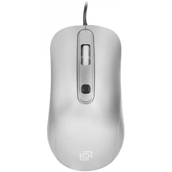 Мышь Оклик 155M серебристый оптическая (1600dpi) USB (4but) Мышь Оклик 155M серебристый оптическая (1600dpi) USB (4but)