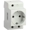 Розетка силовая РАр10-3-ОП с заземл. на DIN-рейку ИЭК MRD10-16