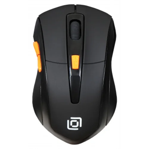 Мышь Оклик 585MW черный оптическая (1600dpi) беспроводная USB для ноутбука (6but)