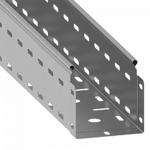 Лоток листовой перфорированный 150х100 L3000 сталь 0.7мм оцинк. ASD-electric
