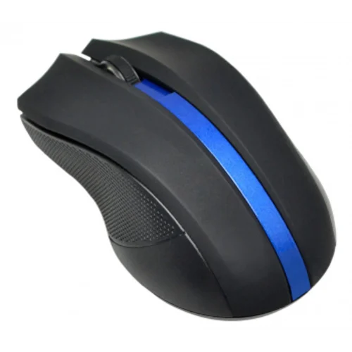 Мышь Оклик 615MW черный/синий оптическая (1200dpi) беспроводная USB для ноутбука (3but)