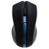 Мышь Оклик 615MW черный/синий оптическая (1200dpi) беспроводная USB для ноутбука (3but)
