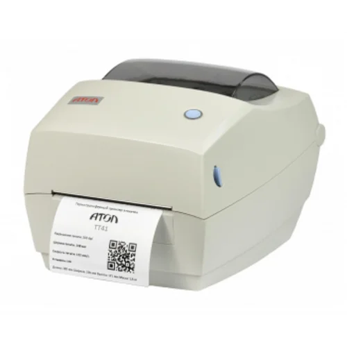 Термопринтер Атол TT41 (41429) 203dpi 102мм/с/USB для печ.накл. серый