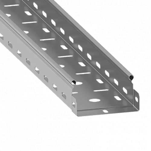 Лоток листовой перфорированный 50х50 L2500 сталь 0.8мм ST нерж. ASD-electric