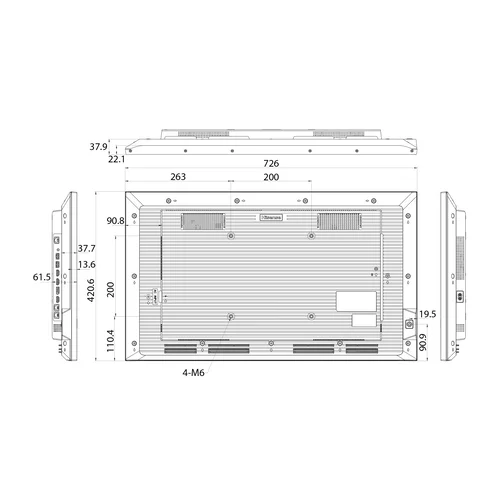Панель Hisense 43" 43DM66D черный D-LED DID LED 8ms 16:9 HDMI матовая 1200:1 500cd 178гр/178гр 3840x