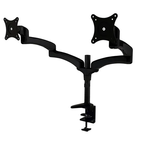 Кронштейн для мониторов Cactus CS-VM-FE124D-BK черный 15"-27" макс.8кг настольный поворот и наклон Кронштейн для мониторов Cactus CS-VM-FE124D-BK черный 15"-27" макс.8кг настольный поворот и наклон