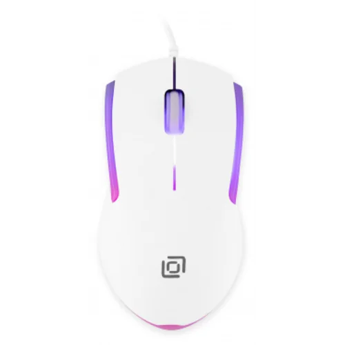 Мышь Оклик 245M белый оптическая (1000dpi) USB (3but)