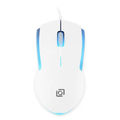 Мышь Оклик 245M белый оптическая (1000dpi) USB (3but)