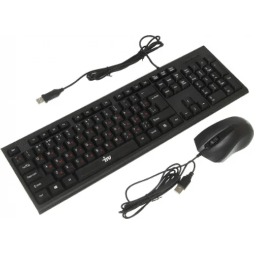 Клавиатура + мышь Оклик 621M IRU клав:черный мышь:черный USB (475653)