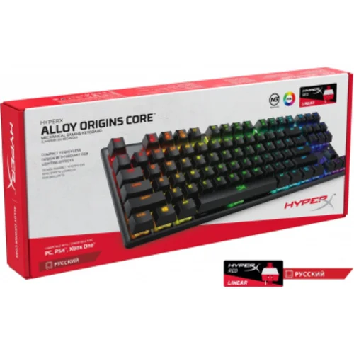 Клавиатура HyperX Alloy Origins Core механическая черный USB for gamer LED (4P5P3AA#ABA) Клавиатура HyperX Alloy Origins Core механическая черный USB for gamer LED (4P5P3AA#ABA)