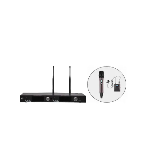 Система двухканальная радиомикрофонная ITC T-521UT, приёмник +1 ручной+1 петличный микрофоны Система двухканальная радиомикрофонная ITC T-521UT, приёмник +1 ручной+1 петличный микрофоны
