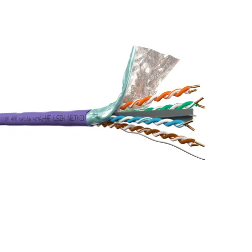 Кабель F/UTP4 (FTP4) cat.6a NETKO, 4 пары 23 AWG BC, нг(А)-HF LSZH, indoor, 305м Кабель F/UTP4 (FTP4) cat.6a NETKO, 4 пары 23 AWG BC, нг(А)-HF LSZH, indoor, 305м