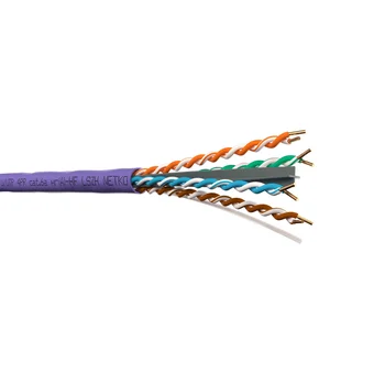 Кабель U/UTP4 cat.6a NETKO, 4 пары 23 AWG B, нг(А)-HF LSZH, indoor, 305м