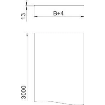 Крышка для лотка осн.100 L3000 сталь 0.75мм DRLU 100 цинк-ламель OBO 6052643