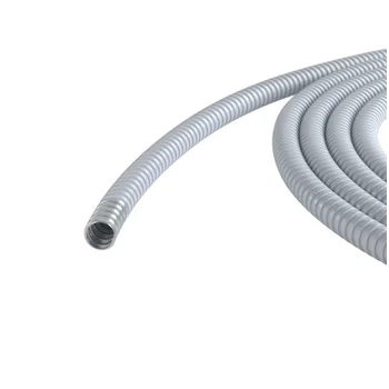 Металлорукав в ПВХ изоляции DN 12мм Dвн.12.0мм Dнар.16.0мм без протяжки сер. (уп.50м) DKC 6071R-012 Металлорукав в ПВХ изоляции DN 12мм Dвн.12.0мм Dнар.16.0мм без протяжки сер. (уп.50м) DKC 6071R-012