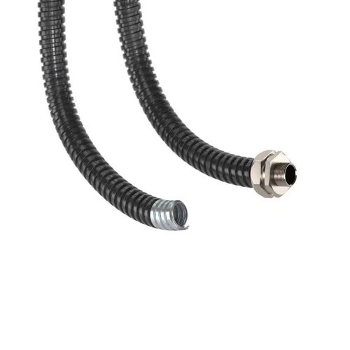 Металлорукав DN 40мм в герметичной ПВХ изоляции Dвн. 40мм Dнар. 46мм черн. (уп.25м) DKC 6071R-040N Металлорукав DN 40мм в герметичной ПВХ изоляции Dвн. 40мм Dнар. 46мм черн. (уп.25м) DKC 6071R-040N