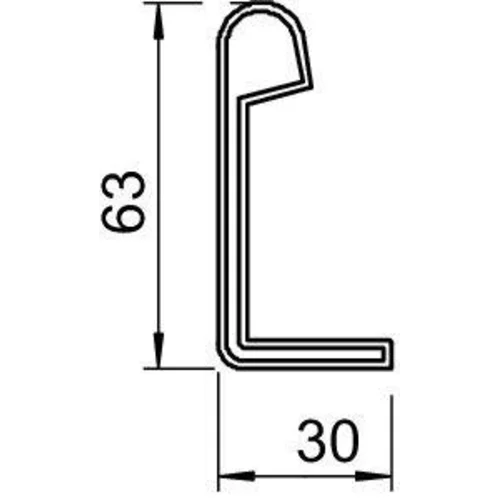 Колпачок защитный для лотков SKH 60 OR OBO 6222537 Колпачок защитный для лотков SKH 60 OR OBO 6222537