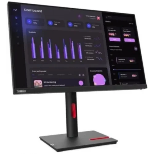 Монитор Lenovo 23.8" ThinkVision T24i-30 черный IPS LED 4ms 16:9 HDMI матовая HAS Piv 250cd 178гр/17 Монитор Lenovo 23.8" ThinkVision T24i-30 черный IPS LED 4ms 16:9 HDMI матовая HAS Piv 250cd 178гр/17