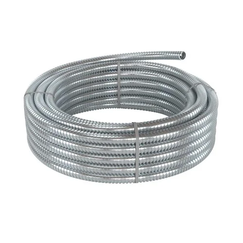 Металлорукав DN d40мм Dвн.40мм Dнар.44.5мм без протяжки оцинк. сталь (уп.25м) DKC 667R4044 Металлорукав DN d40мм Dвн.40мм Dнар.44.5мм без протяжки оцинк. сталь (уп.25м) DKC 667R4044