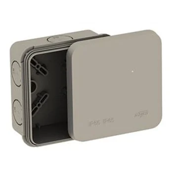 Коробка распределительная ОП 85х85х45мм двухкомпонентная 8 вводов IP65 сер. Ruvinil 67240 Коробка распределительная ОП 85х85х45мм двухкомпонентная 8 вводов IP65 сер. Ruvinil 67240