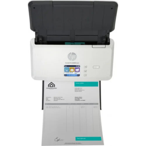 Сканер протяжный HP ScanJet Pro N4000 snw1 (6FW08A) A4 белый/черный