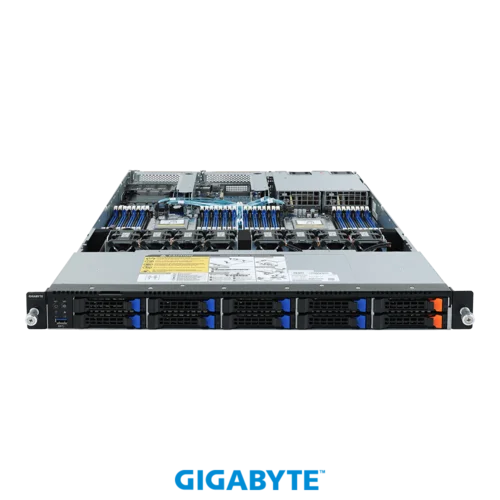 Платформа Gigabyte 1U R182-Z91, До двух процессоров AMD EPYC 7003, DDR4, 8x2.5" SATA/SAS, 2 x 2.5" NVMe, 2x1000Base-T Платформа Gigabyte 1U R182-Z91, До двух процессоров AMD EPYC 7003, DDR4, 8x2.5" SATA/SAS, 2 x 2.5" NVMe, 2x1000Base-T
