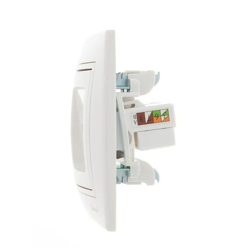 Розетка компьютерная 2-м СП Mira RJ45 бел./бел. LEZARD 701-0202-141