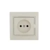 Розетка 1-м СП Mira 16А IP20 без заземл. со вставкой керамика крем. LEZARD 701-0303-121