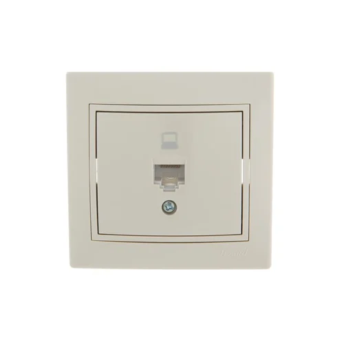 Розетка компьютерная 1-м СП Mira RJ45 крем./крем.. LEZARD 701-0303-139 Розетка компьютерная 1-м СП Mira RJ45 крем./крем.. LEZARD 701-0303-139