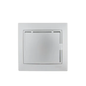 Розетка 1-м СП Mira 16А IP20 с заземл. с защ. крышкой со вставкой керамика сер. метал. LEZARD 701-10