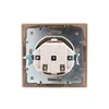 Розетка 1-м СП Mira 16А IP20 с заземл. защ. шторки со вставкой керамика свет. корич. перламутр. LEZA Розетка 1-м СП Mira 16А IP20 с заземл. защ. шторки со вставкой керамика свет. корич. перламутр. LEZA