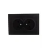 Розетка 2-м СП Mira 16А IP20 без заземл. со вставкой керамика черн. бархат LEZARD 701-4242-128 Розетка 2-м СП Mira 16А IP20 без заземл. со вставкой керамика черн. бархат LEZARD 701-4242-128