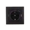 Розетка 1-м СП Mira 16А с заземл. + USB разъем черн. бархат LEZARD 701-4242-181