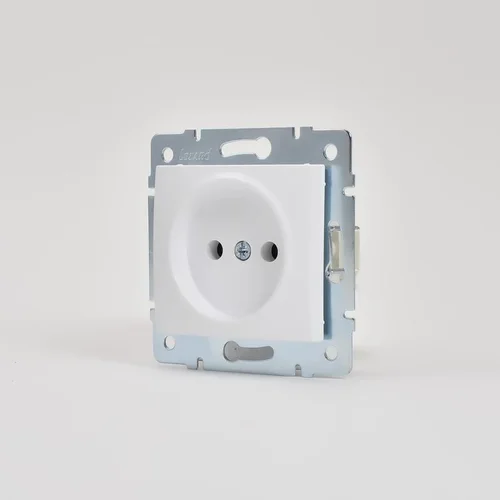 Розетка 1-м СП Karina 16А IP20 без заземл. термопласт механизм бел. LEZARD 707-0288-121B