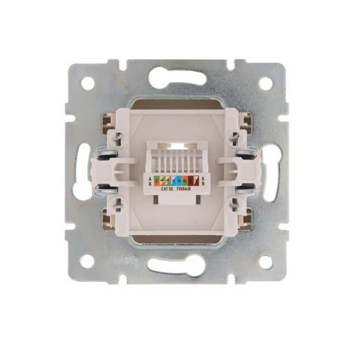 Розетка компьютерная 1-м СП Karina RJ45 механизм крем. LEZARD 707-0388-139 Розетка компьютерная 1-м СП Karina RJ45 механизм крем. LEZARD 707-0388-139