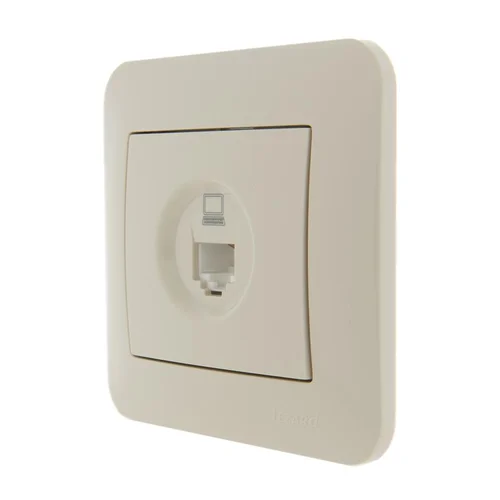 Розетка компьютерная 1-м СП Karina RJ45 механизм крем. LEZARD 707-0388-139 Розетка компьютерная 1-м СП Karina RJ45 механизм крем. LEZARD 707-0388-139