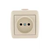 Розетка 1-м ОП Nata 16А IP20 без заземл. керамика крем. LEZARD 710-0300-121 Розетка 1-м ОП Nata 16А IP20 без заземл. керамика крем. LEZARD 710-0300-121